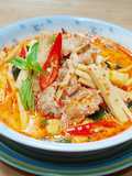 Red Curry with Fresh Bamboo Shoots and Pork