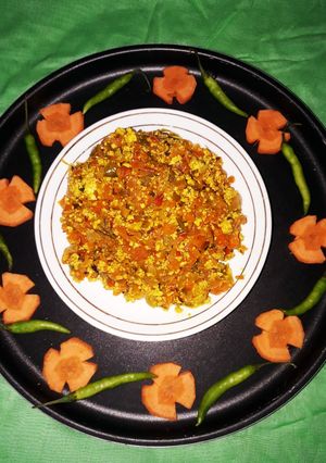 मिक्स वेज पनीर भुर्जी (mix veg paneer bhurji recipe in Hindi) रेसिपी मुख्य फोटो