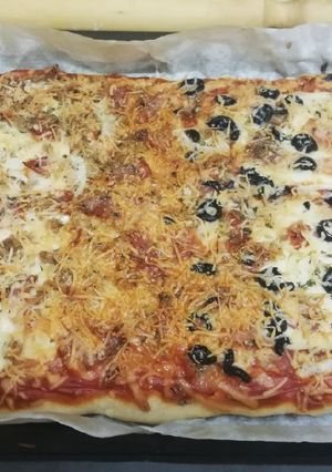 Foto principal de Pizza familiar 2 en 1 🍕