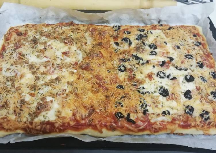 Pizza familiar 2 en 1 🍕