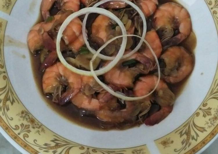 makanan Udang saus tiram Anti Gagal
