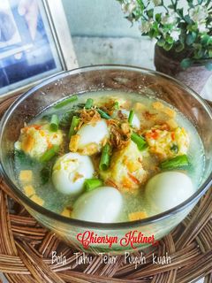 Foto resep Bola Tahu Telur Puyuh kuah