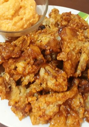 Foto resep Jamur crispy saus lava richeese dan saus keju