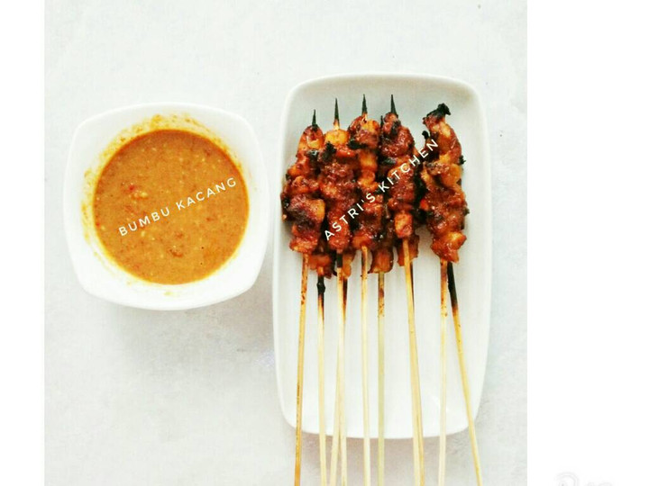  Bagaimana cara buat Sate jamur bumbu kacang  sempurna