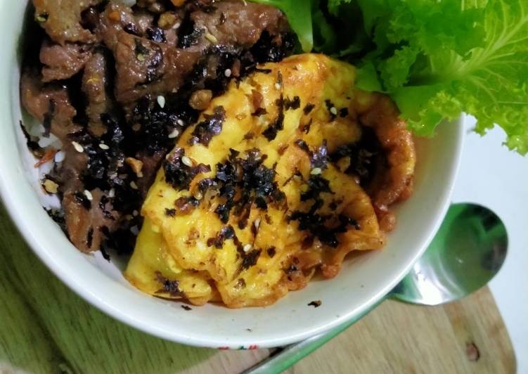 Korean beef bowl ala aku