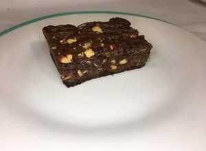Una foto de Brownie de chocolate