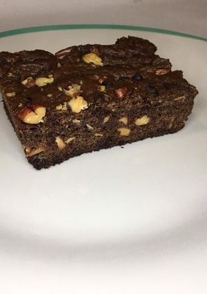 Una foto de Brownie de chocolate