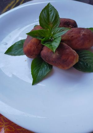 Una foto de Molotes de plátano