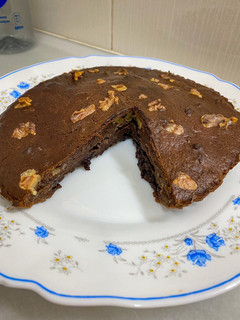 Una foto de Brownie casero airfryer