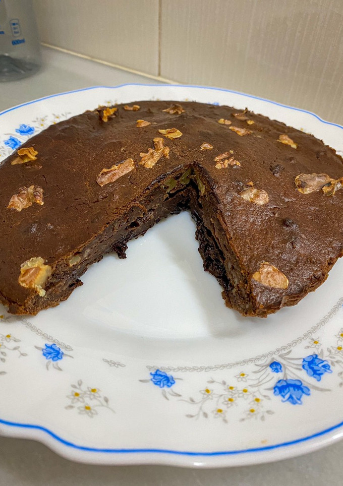 Una foto de Brownie casero airfryer