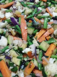 A picture of Stir fried vegetables.