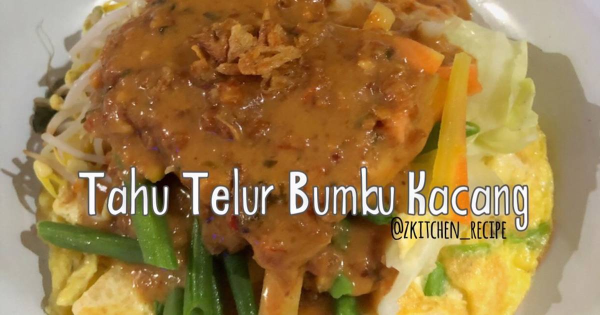 Resep Tahu Telur Bumbu Kacang Oleh Z Kitchen Cookpad