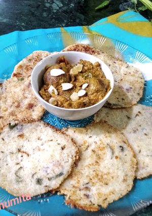 A picture of Oats and sooji Omelette.