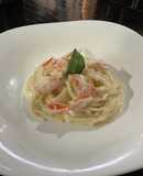 Spaghetti con camarón