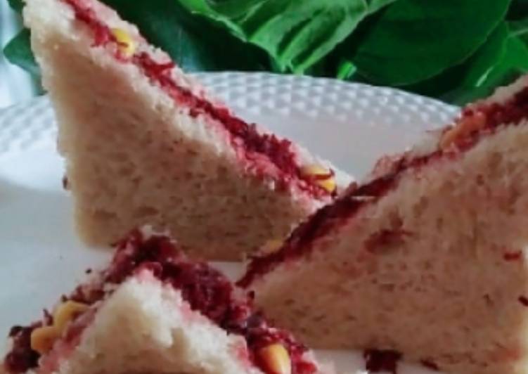 Easiest Way to Make Perfect Beetroot Corn Sandwich