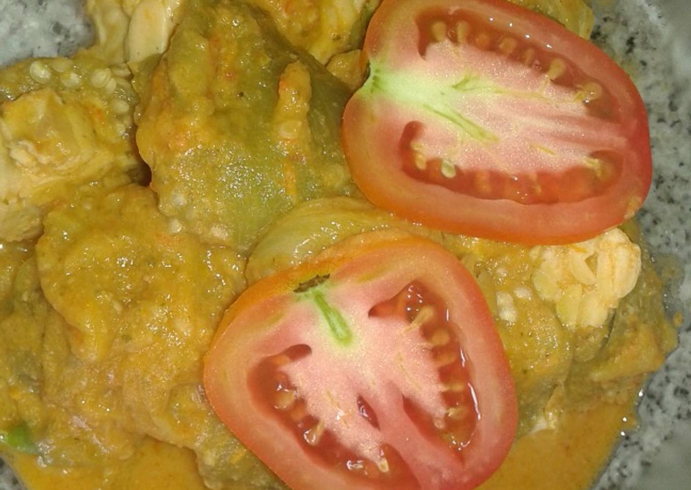Pecel Terong dan Kembang Turi Rebus