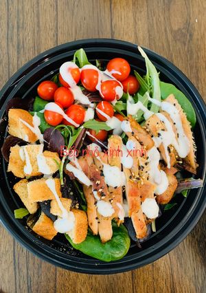 Hình của món Salad ức gà.
