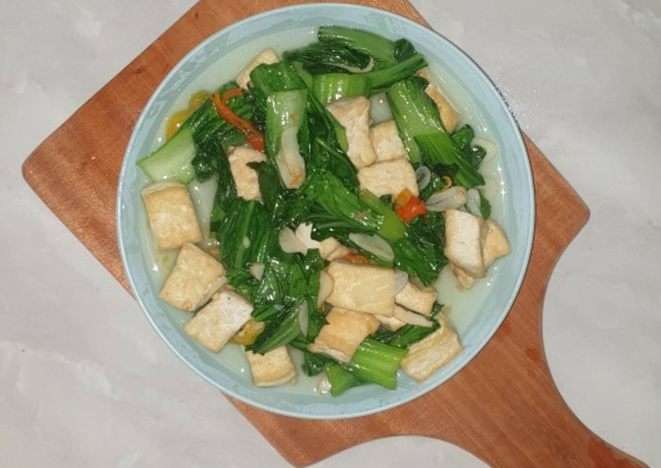 Tumis Pakcoy Tahu