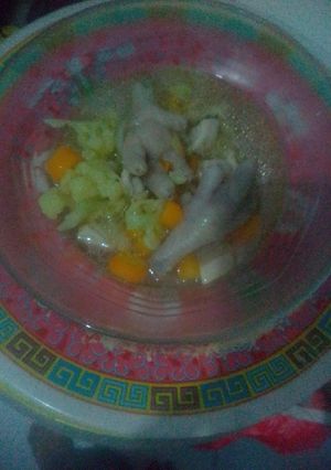Foto resep Sup ayam ceker simple buat bocilku nihhh... Iris iris jadi dehhh