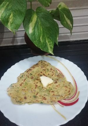 A picture of Dal & Methi Paratha.