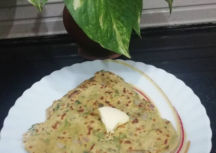 Recipe of Speedy Dal &amp; Methi Paratha