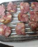 Peras con bacon al horno
