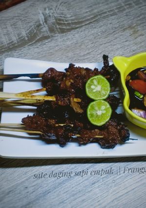 Foto resep Sate daging sapi empuk enak