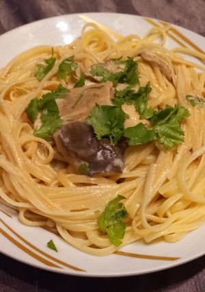 Une photo de Pâtes aux cèpes