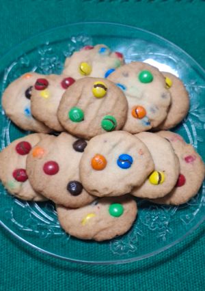 Una foto de Galletas de m&m's