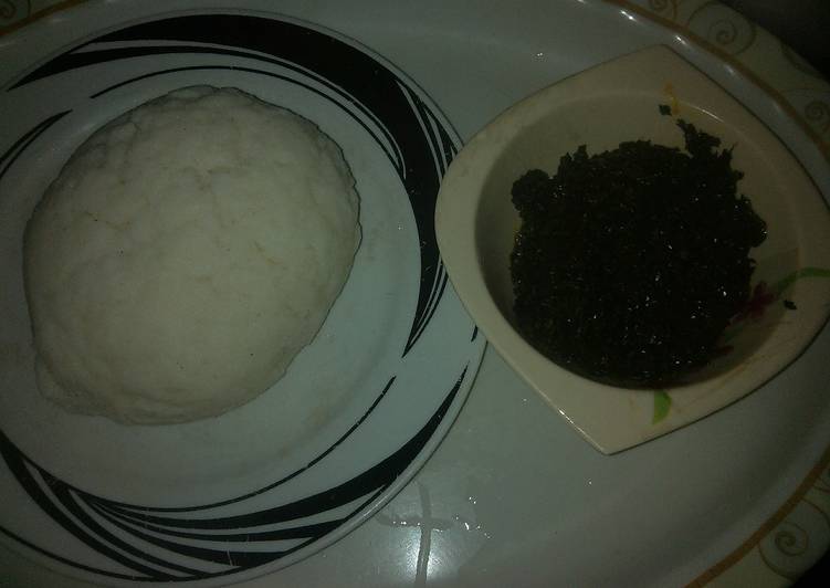 Simple Way to Prepare Appetizing Semo and ugu leaf Cooking Basics for Beginners