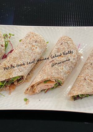 A picture of Petite Herb Leaf Honey Salad Rolls.