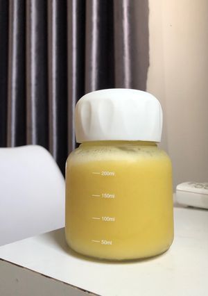 Hình của món Sữa đậu xanh hạt sen bí đỏ.
