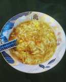 Chicken corn noodles soup