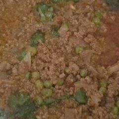 A picture of Kheema Mutter - Chicken/Lamb/Beef/Turkey.