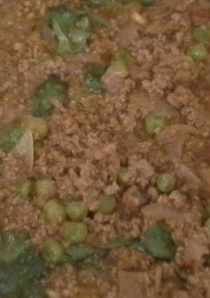 A picture of Kheema Mutter - Chicken/Lamb/Beef/Turkey.