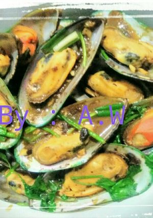 Foto resep Kerang hijau dan kedelai hitam