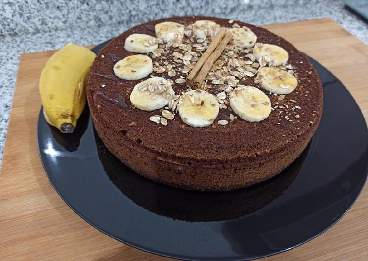 Bizcocho de plátano, pera y jengibre 🍌🍐🥢