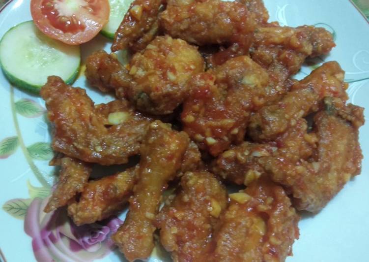 Resep Spicy Chicken Wings, Enak Banget