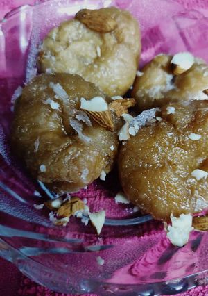 A picture of बालूशाही - Balushahi.