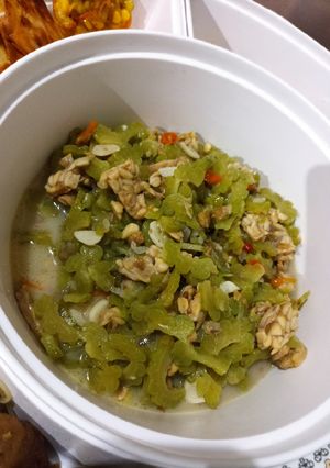 Foto resep Sambal Goreng Pare + Tempe (pakai Fibercreme)