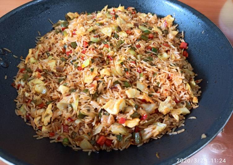 Schezwan Egg Fried Rice