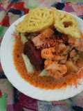 Buras Sayur Ketupat plus Semur Lengkap
