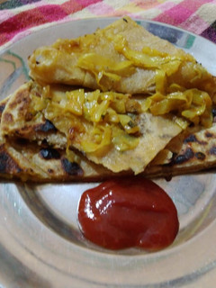 A picture of Cabbage paratha.