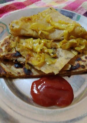 A picture of Cabbage paratha.