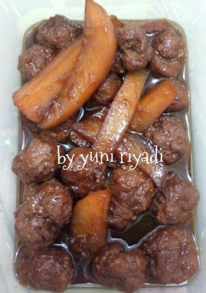 Foto resep Bola daging kuah kecap