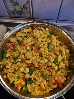 Currys zöldséges bulgur recept fotója