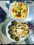 Falafel, Hummus and Pita Bread