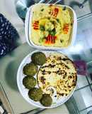 Falafel, Hummus and Pita Bread