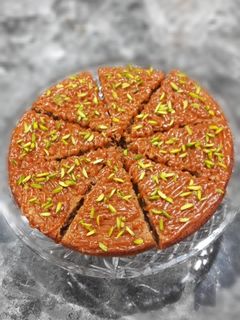 عکسی از دستور کیک نسکافه با کارامل