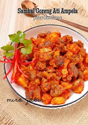 Foto resep Sambal Goreng Ati Ampela plus kentang